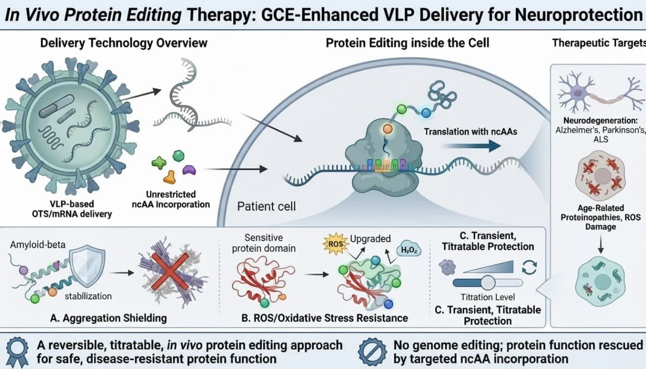 Genetic code expansion and protein engineering platform diagram