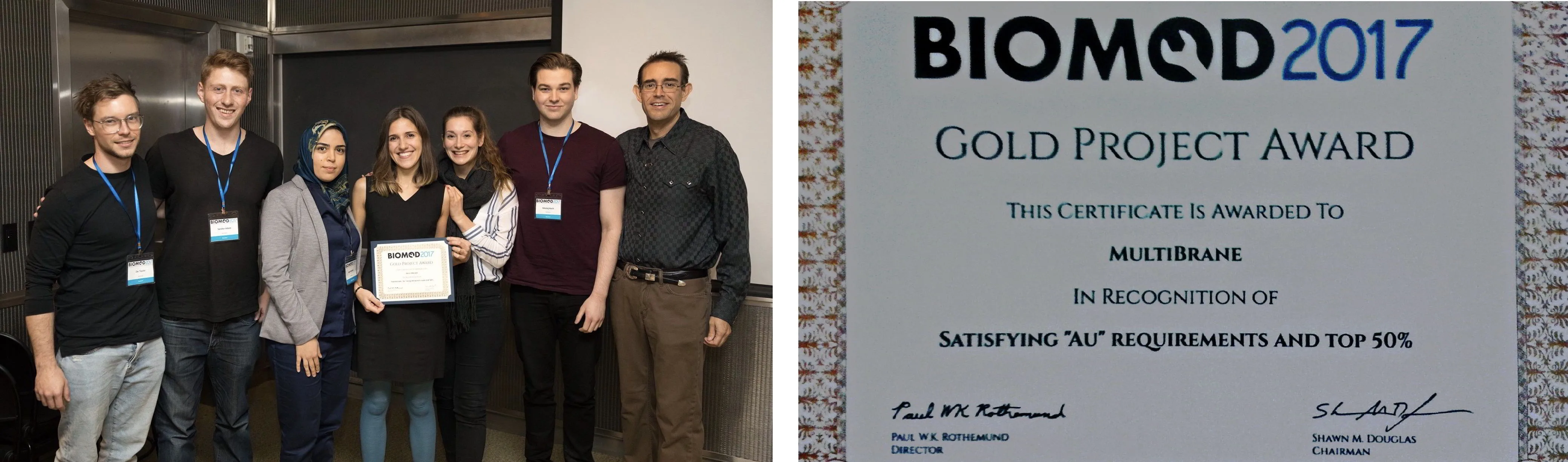 Illustration for BIOMOD 2017: Gold winning MultiBrane team back from San Francisco!